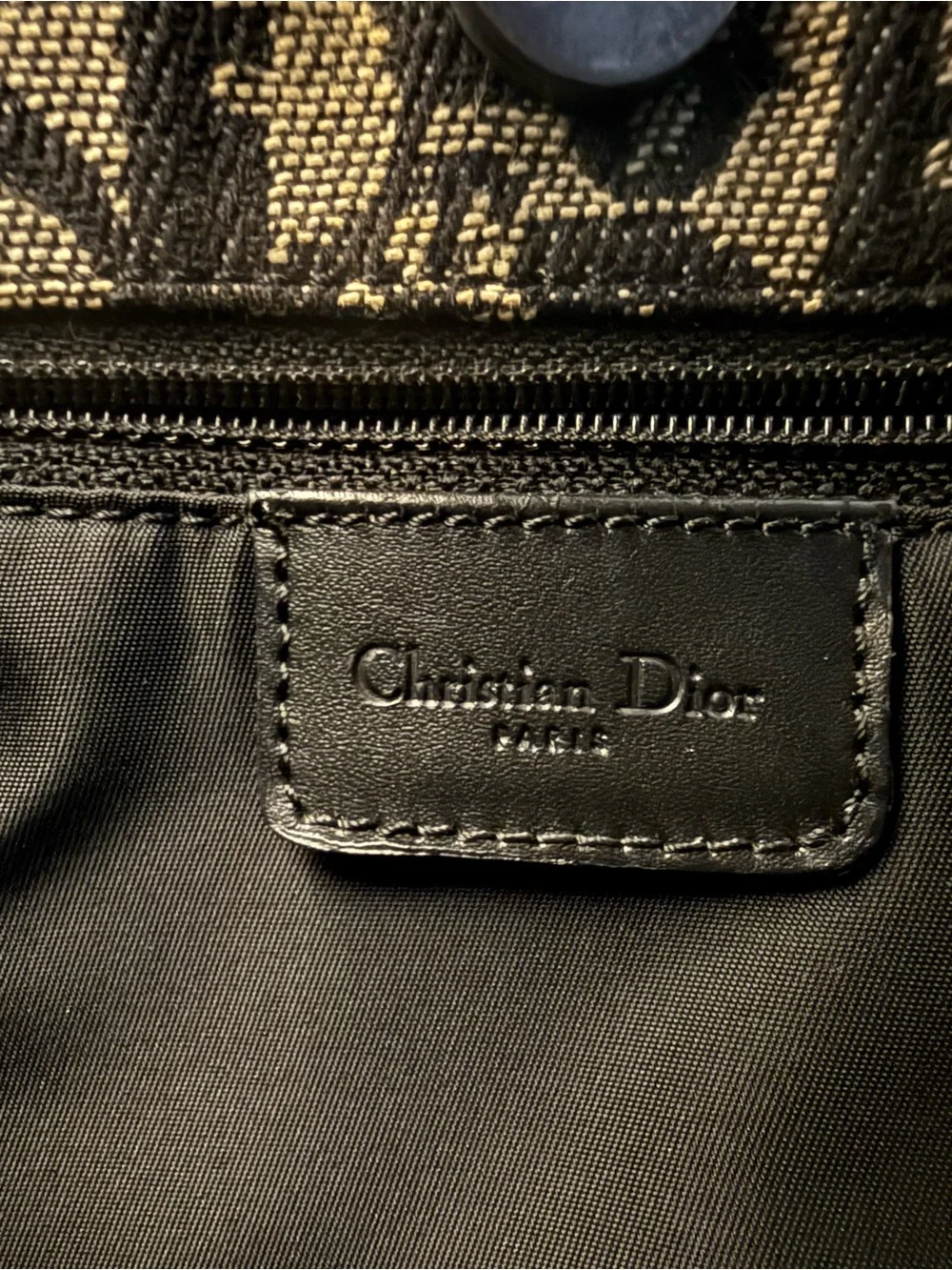 Christian Dior Black/Grey Diorissimo Canvas Vertical Tote Bag - Picture 12 of 16